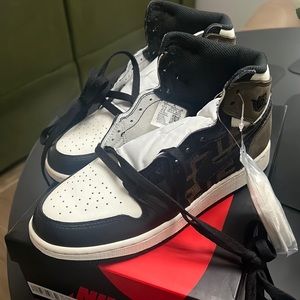 Custom Air Jordan 1’s with fendi detailing